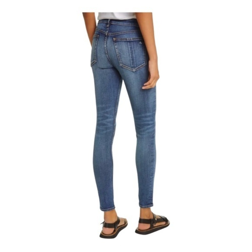 Rag & Bone Cate Mid Rise Skinny Jeans Blue Stretch Womens Size 25 - Picture 2 of 15